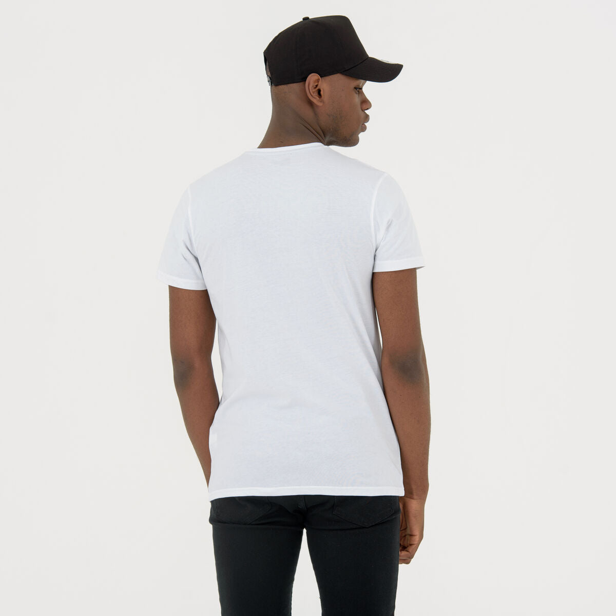 Men’s Short Sleeve T-Shirt New Era NOS NBA BRONET 60416753 White-5