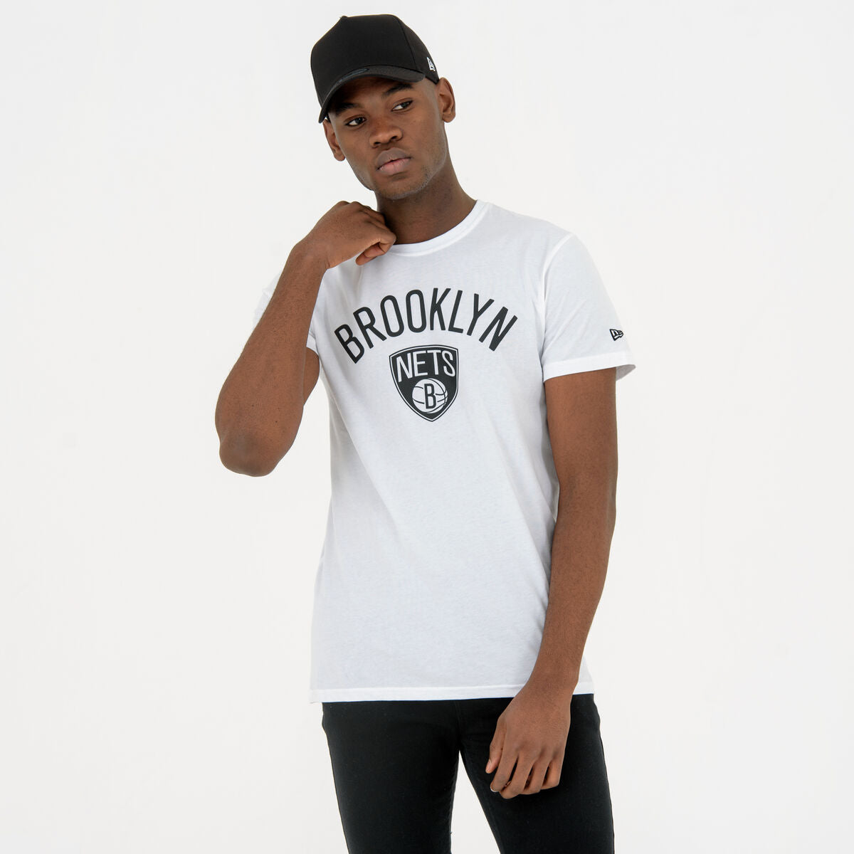 Men’s Short Sleeve T-Shirt New Era NOS NBA BRONET 60416753 White-3