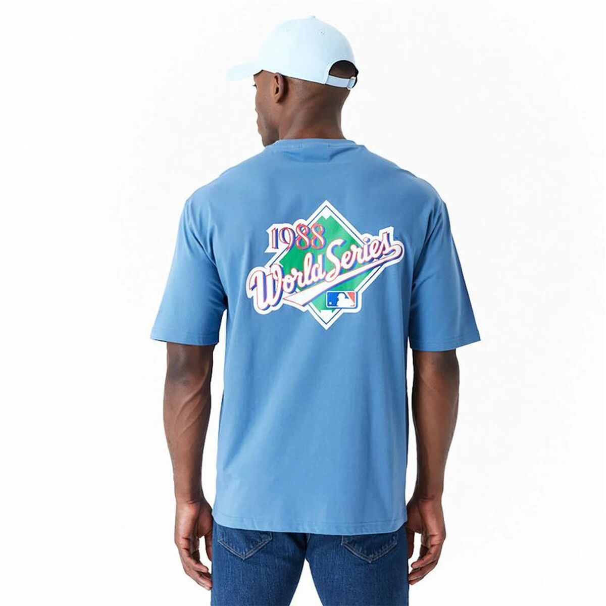 Men’s Short Sleeve T-Shirt New Era LA Dodgers MLB World Series-2