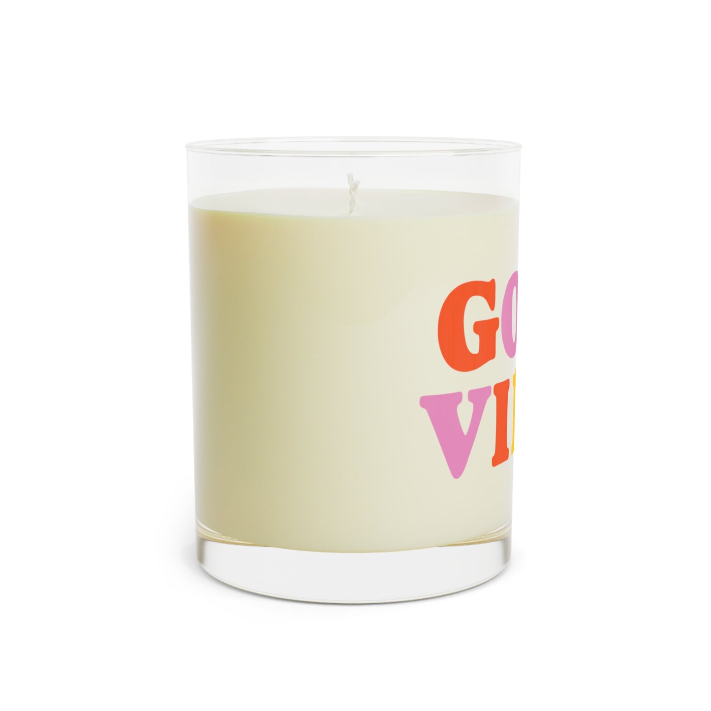 Scented candle “Good Vibes” – 325 ml glass jar, aromatherapy