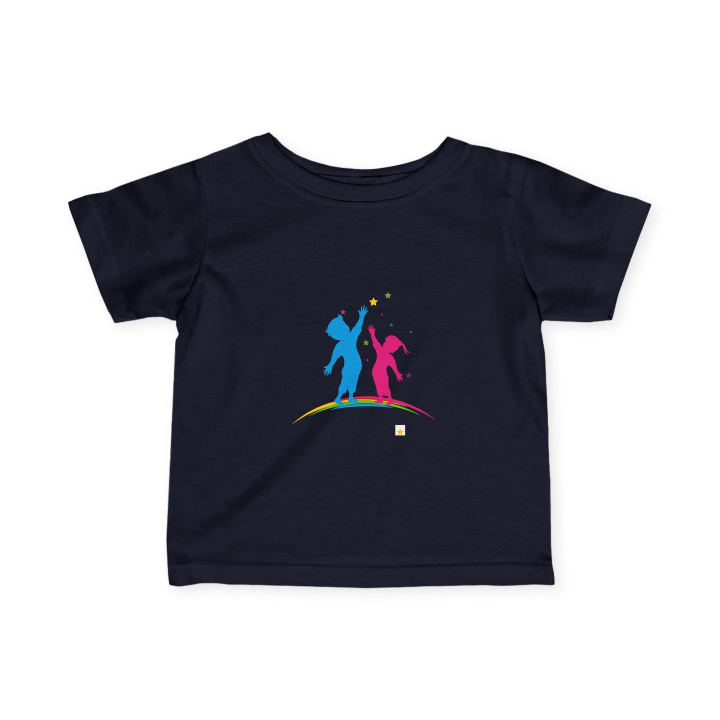 Colorful playful baby T-shirt