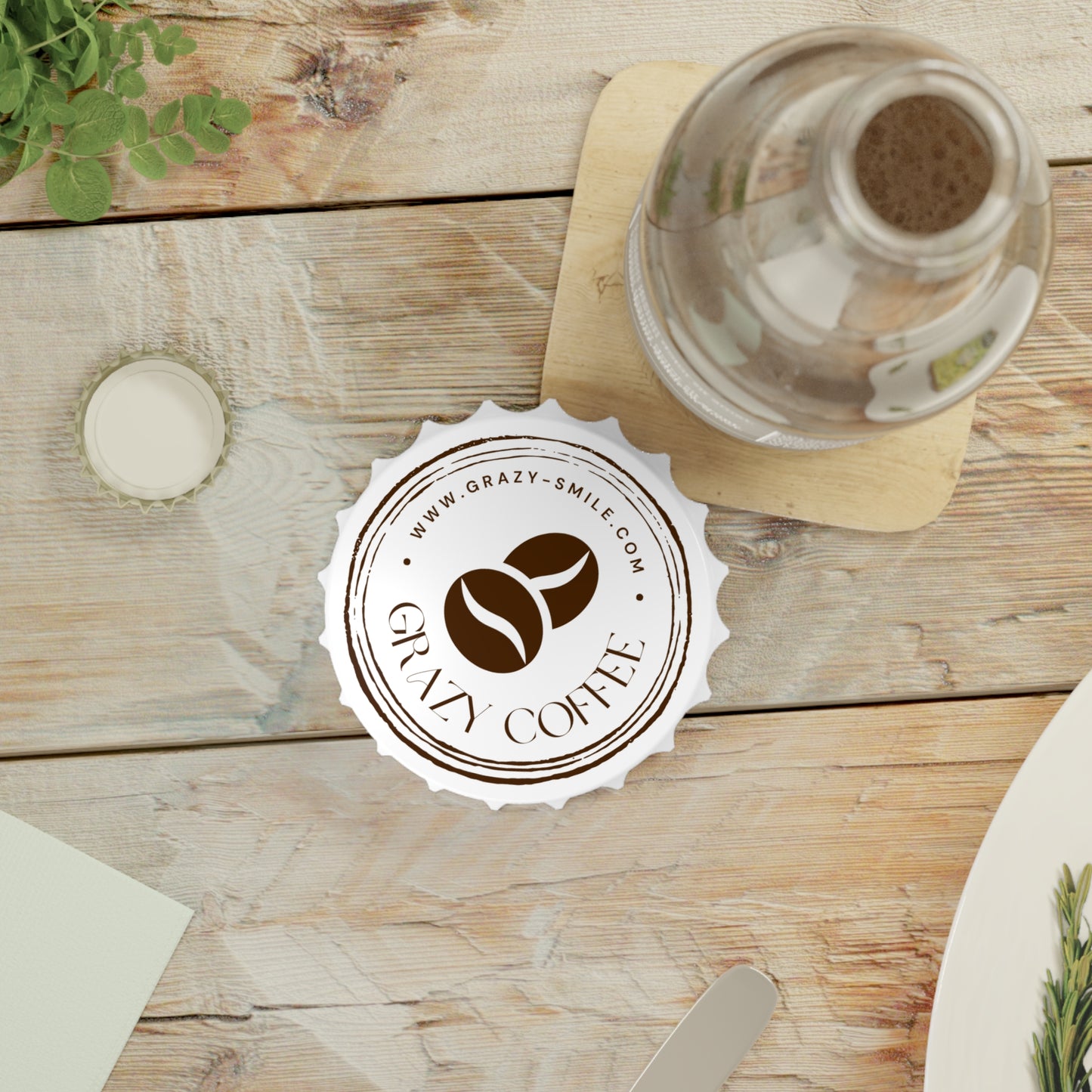 Décapsuleur élégant avec le design Grazy Coffee