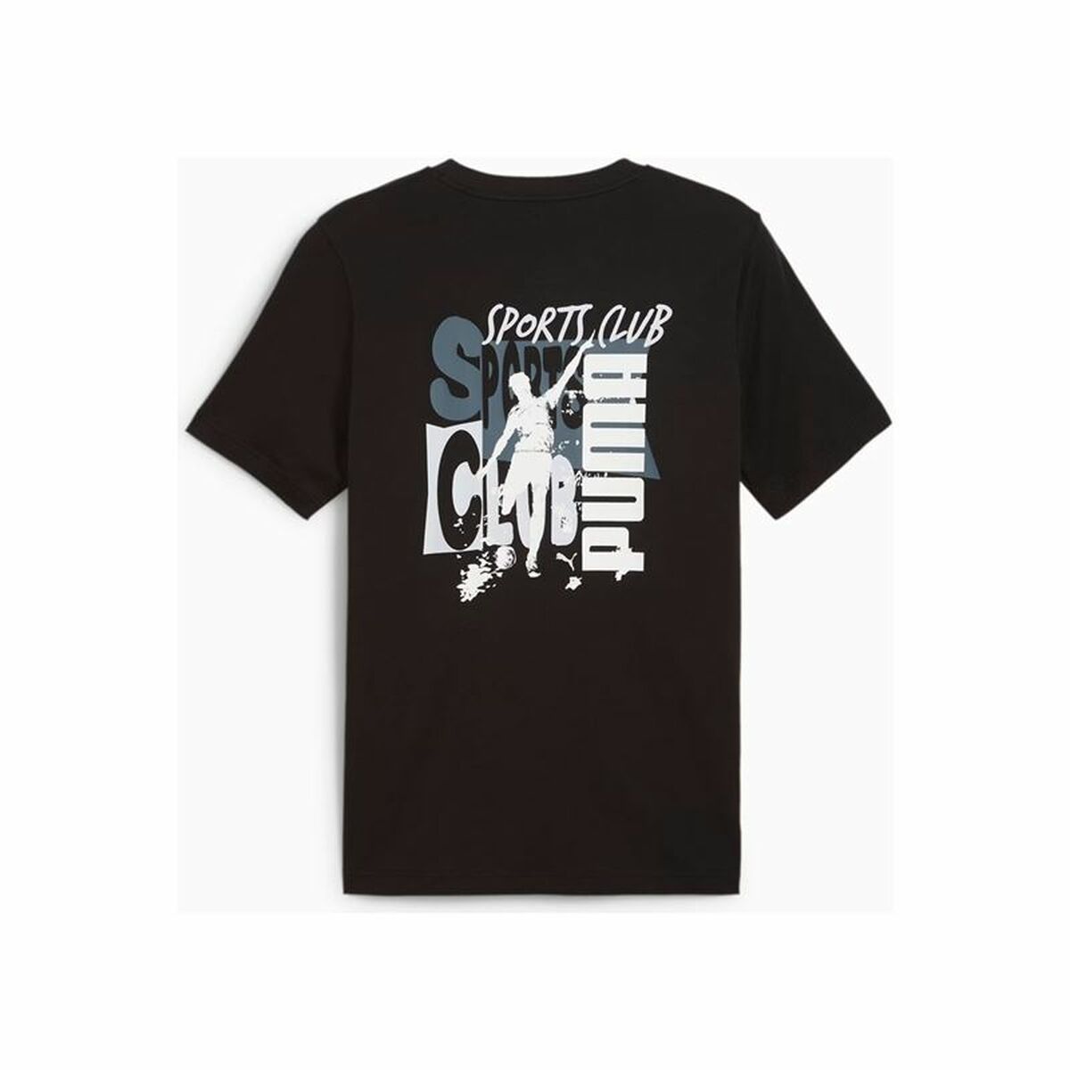 Men’s Short Sleeve T-Shirt Puma Graphics Puma Sports Club Black-3
