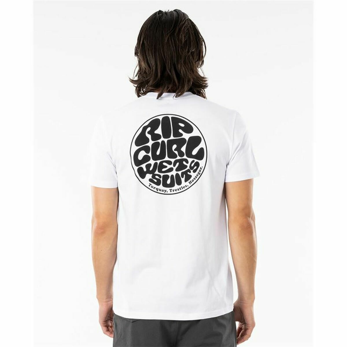 Short Sleeve T-Shirt Rip Curl Wettie Essential White Men-2
