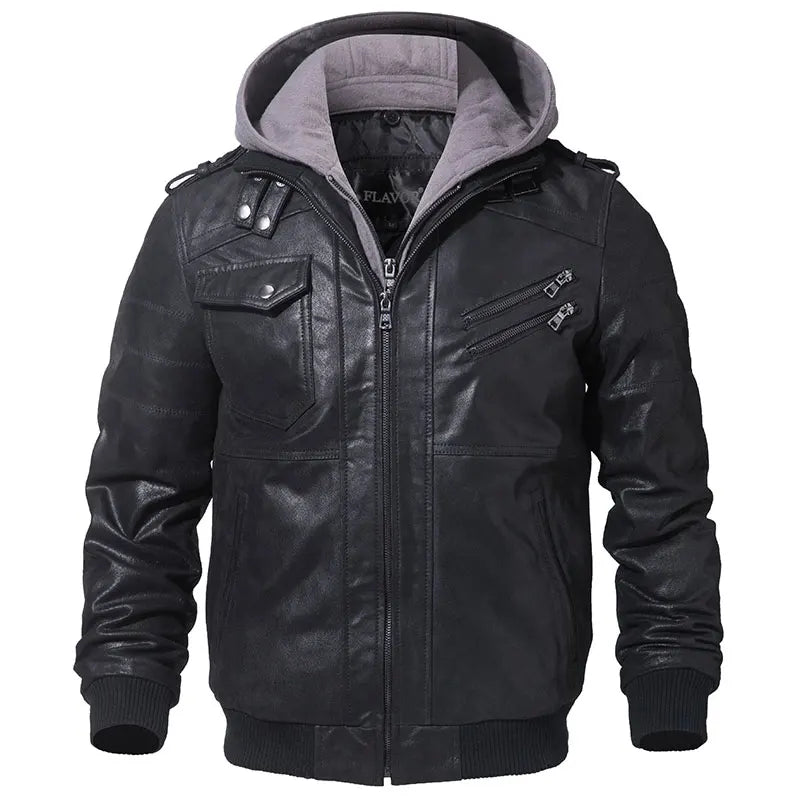 Bikerjacke aus Leder
