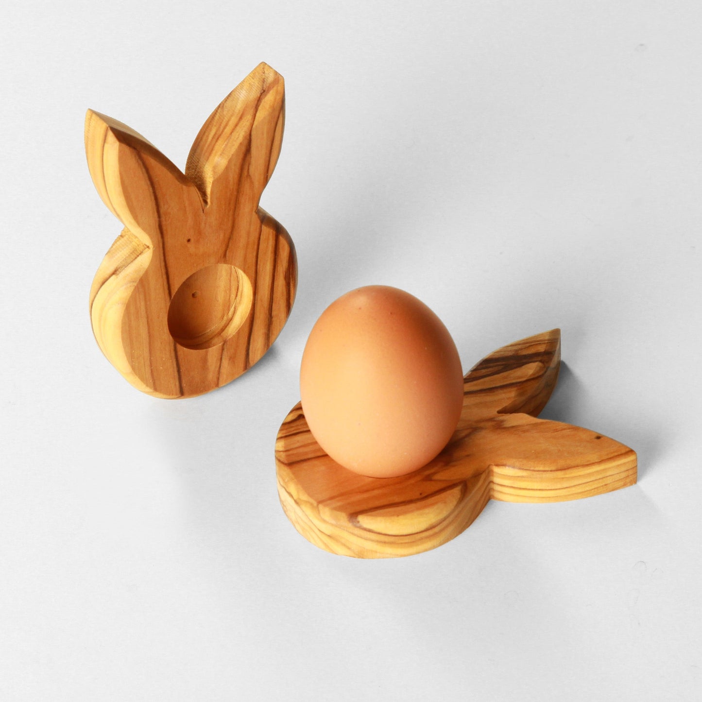 Osterdeko Eierständer Hase Tischdeko aus Olivenholz-2