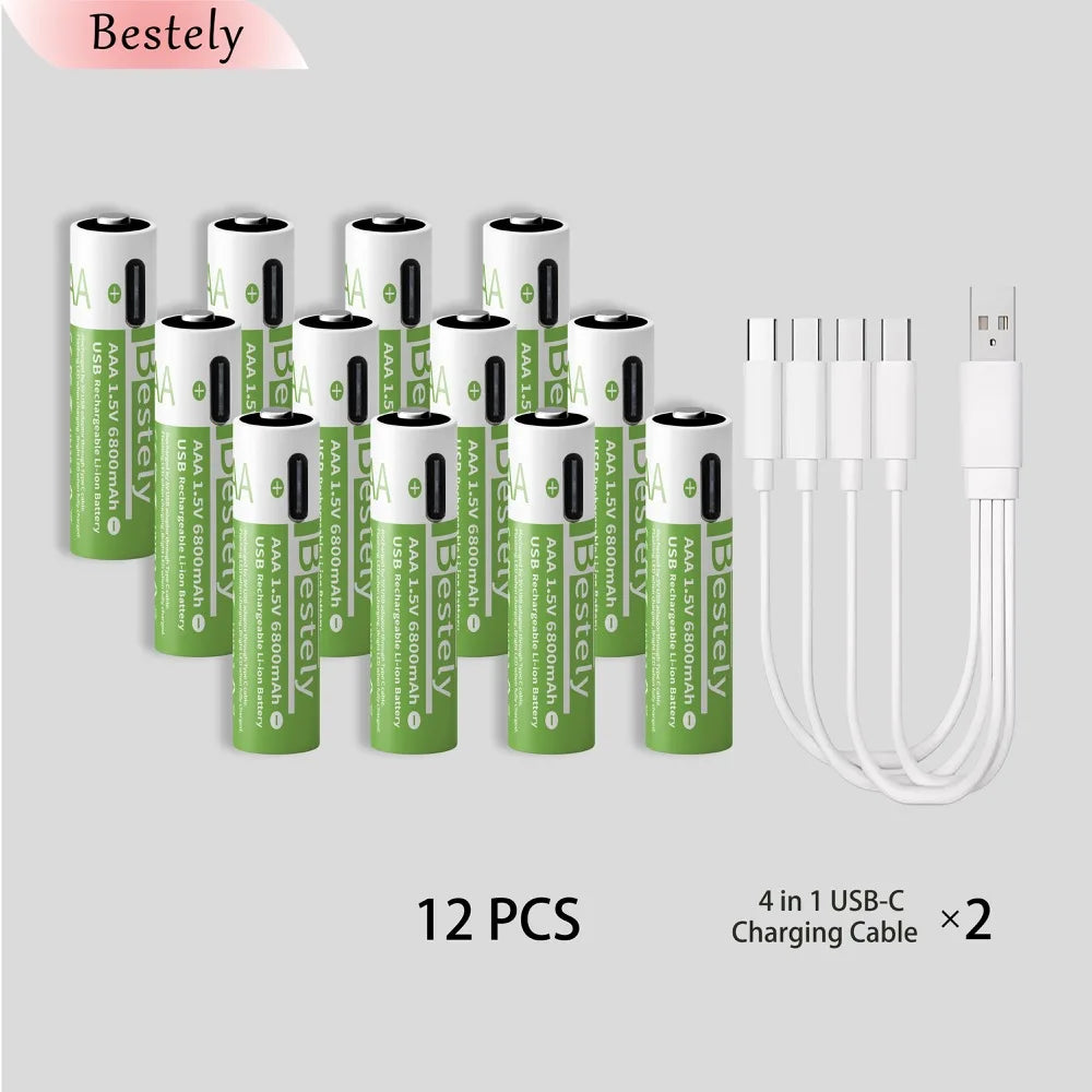 1.5v AAA 6800mAh Li-ion Batterie