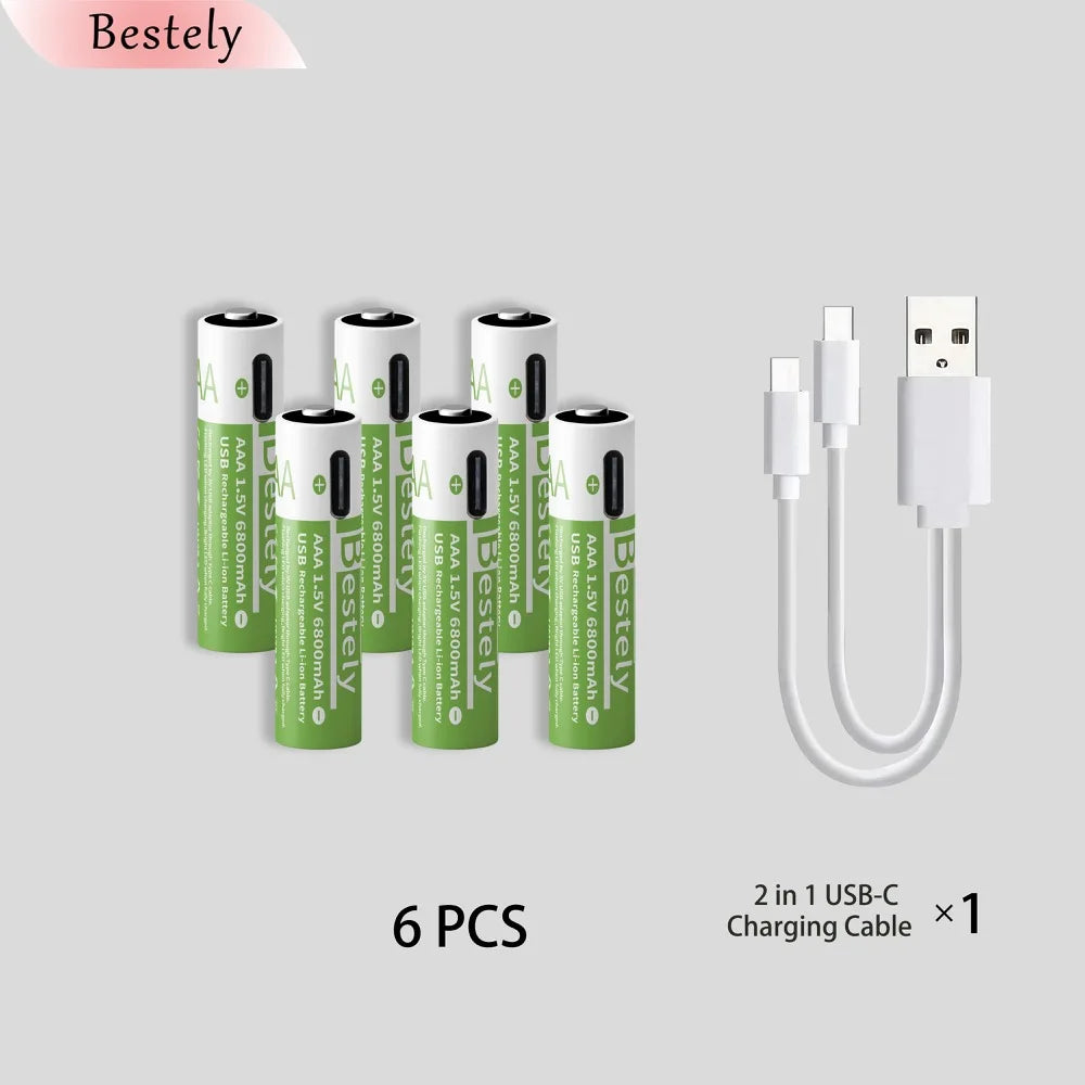 1.5v AAA 6800mAh Li-ion Batterie