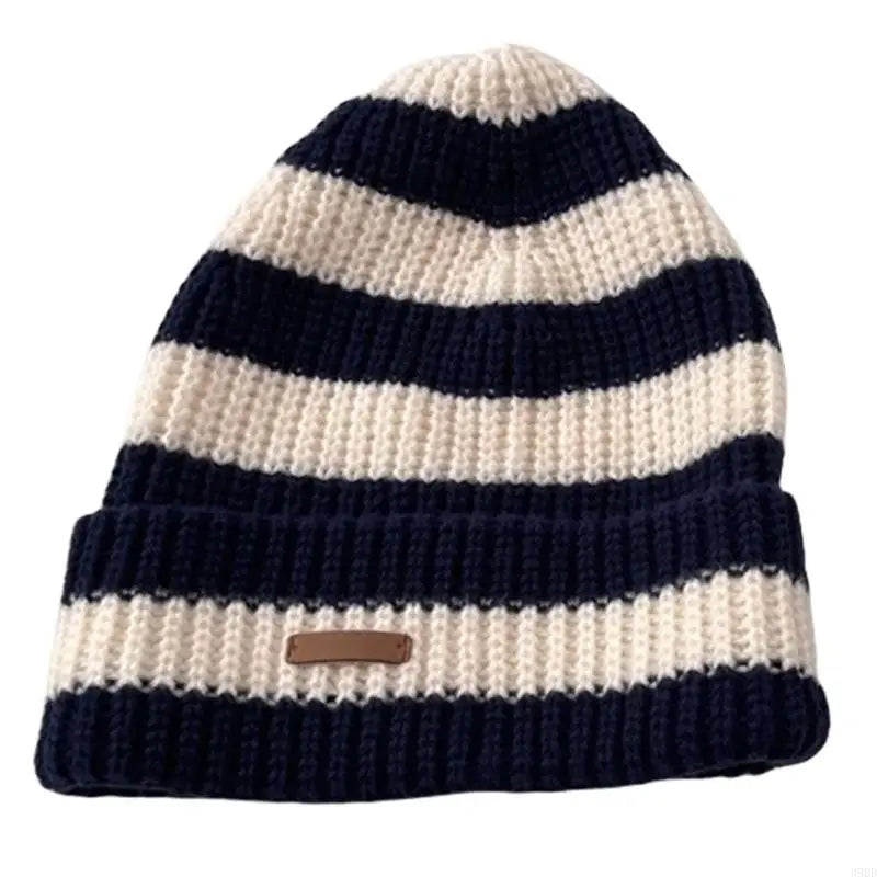 Gestreifte Beanie