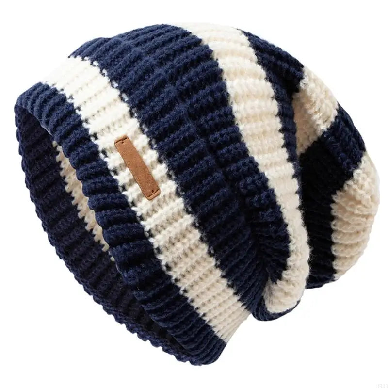 Gestreifte Beanie