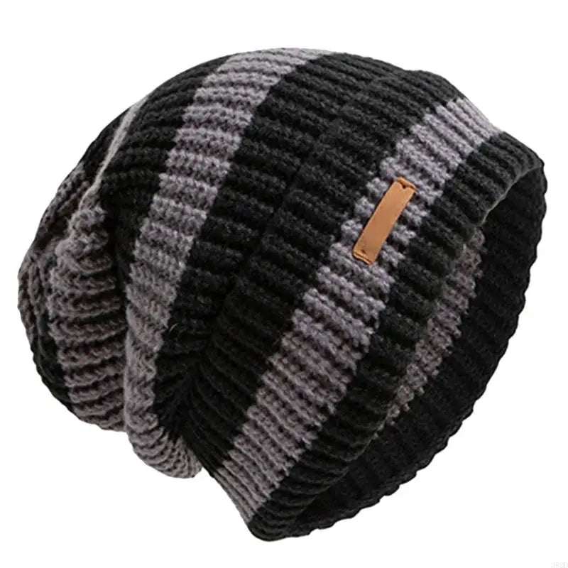 Gestreifte Beanie