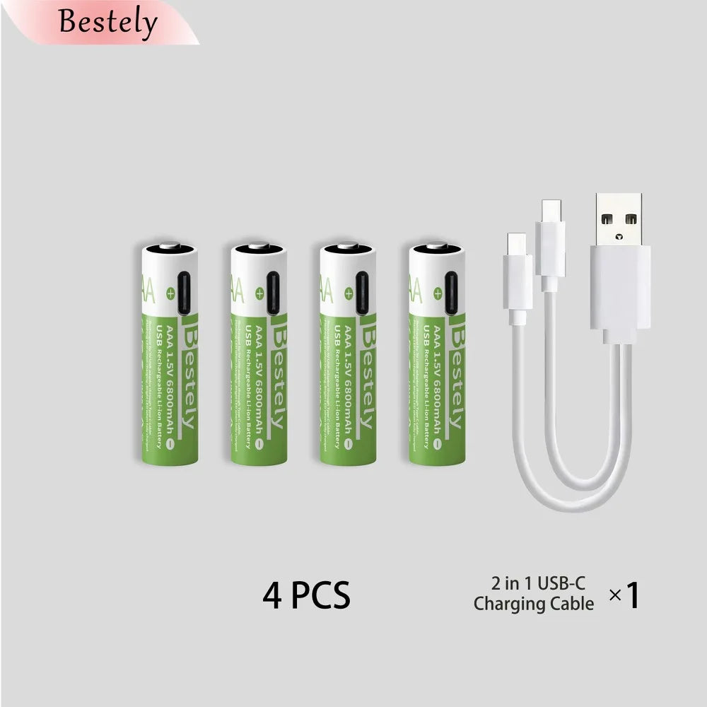 1.5v AAA 6800mAh Li-ion Batterie