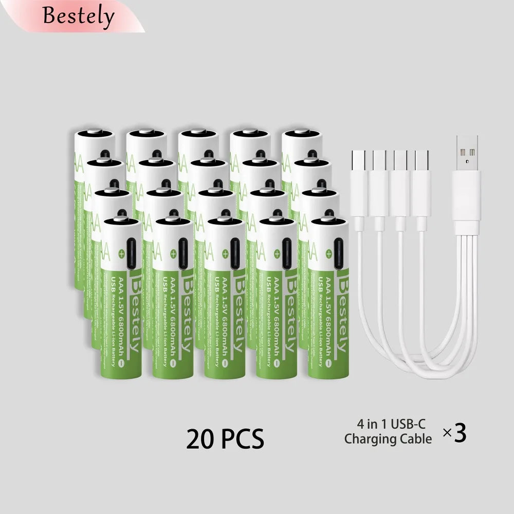 1.5v AAA 6800mAh Li-ion Batterie
