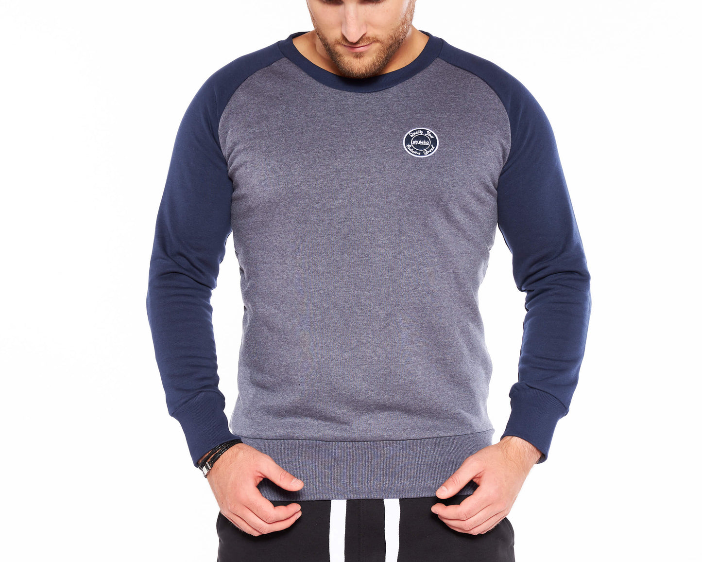 Styleko Herren Rundhalsausschnitt Winter Pullover-2