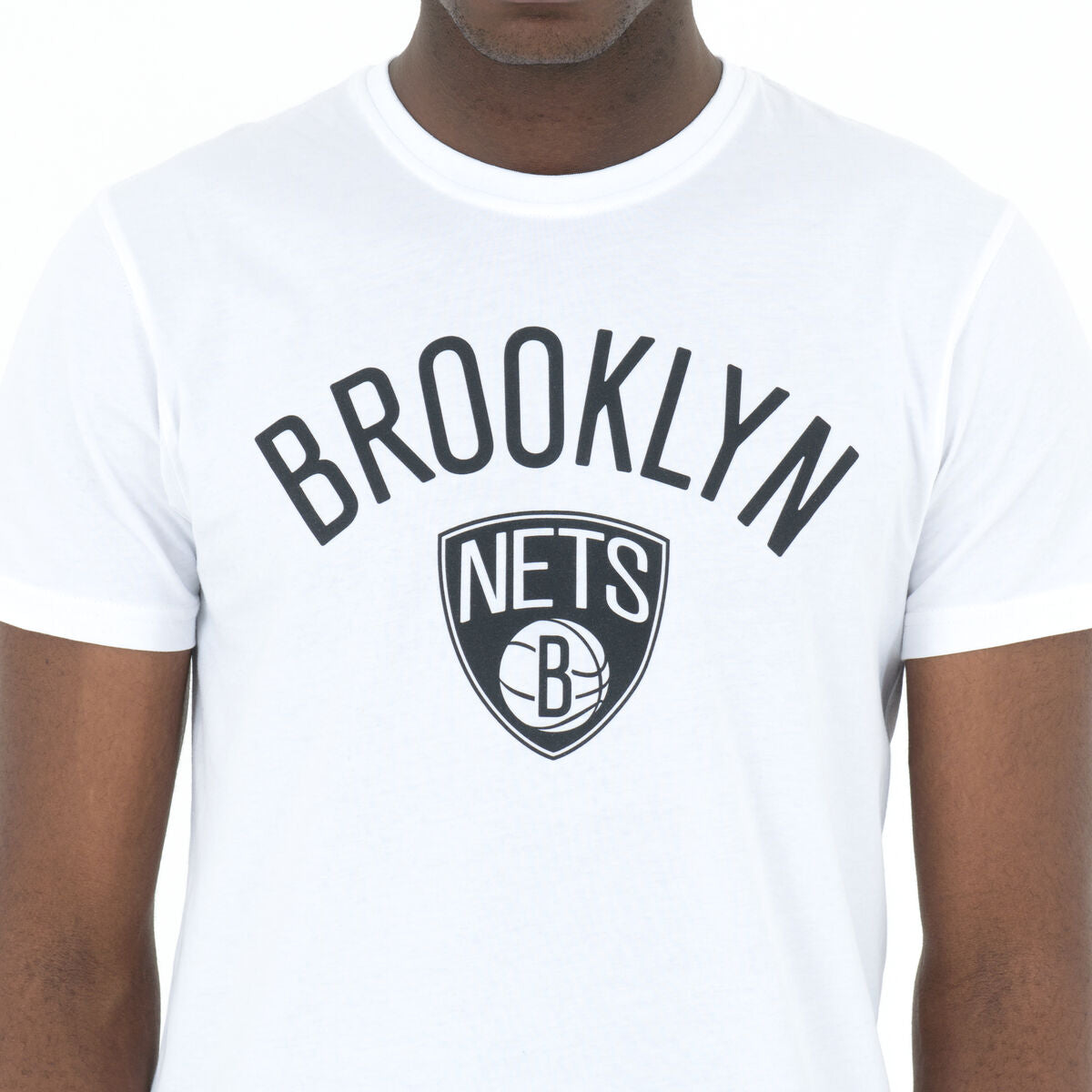 Men’s Short Sleeve T-Shirt New Era NOS NBA BRONET 60416753 White-4
