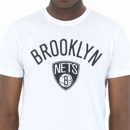 Men’s Short Sleeve T-Shirt New Era NOS NBA BRONET 60416753 White-4