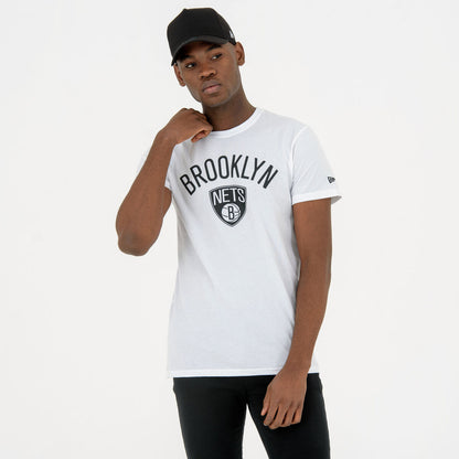 Men’s Short Sleeve T-Shirt New Era NOS NBA BRONET 60416753 White-3