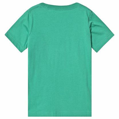 Child's Short Sleeve T-Shirt Converse Stripe Star Chevron  Green-6