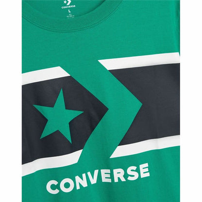 Child's Short Sleeve T-Shirt Converse Stripe Star Chevron  Green-5