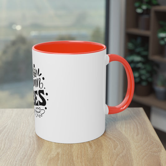 Zweifarbige Kaffeetasse „Autumn Vibes“, 325 ml