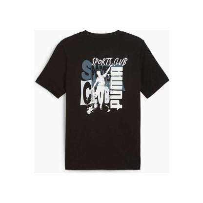Men’s Short Sleeve T-Shirt Puma Graphics Puma Sports Club Black-3
