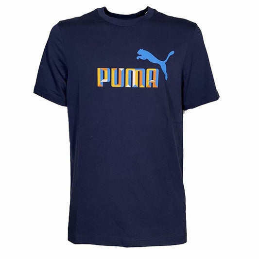Men’s Short Sleeve T-Shirt Puma Daily 3.0 Blue-0