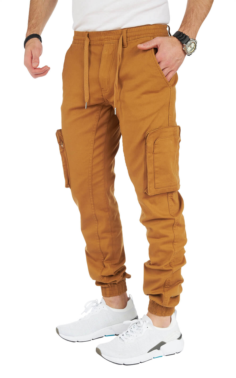 STYLEKO Stylische Cargo-Freizeithose Slim fit mit Elastischer Hosenband-5