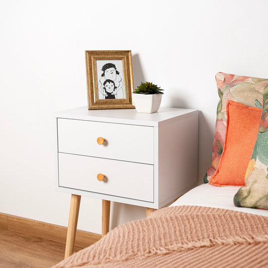 Nightstand Vinthera Moa White Plastic 40 x 30 x 62,5cm-1