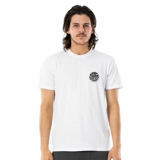 Short Sleeve T-Shirt Rip Curl Wettie Essential White Men-0