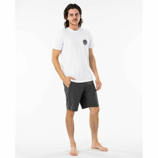 Short Sleeve T-Shirt Rip Curl Wettie Essential White Men-1