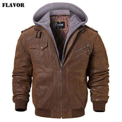 Bikerjacke aus Leder