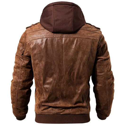 Bikerjacke aus Leder