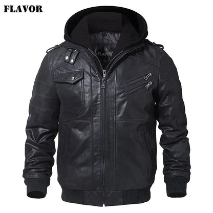 Bikerjacke aus Leder