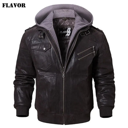 Bikerjacke aus Leder