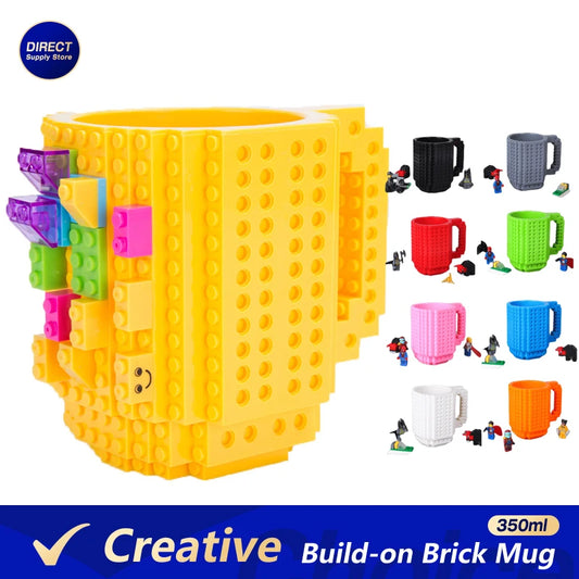 Bausteinbecher im Lego-Stil