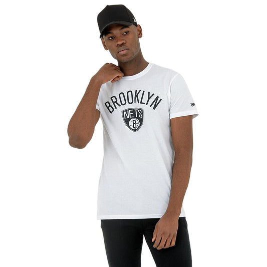 Men’s Short Sleeve T-Shirt New Era NOS NBA BRONET 60416753 White-0