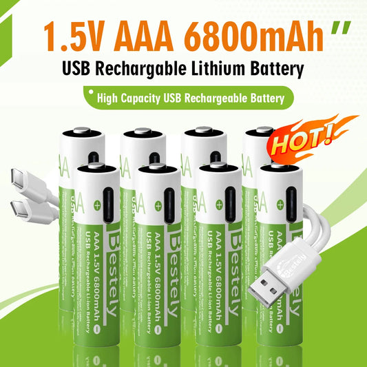 1.5v AAA 6800mAh Li-ion Batterie
