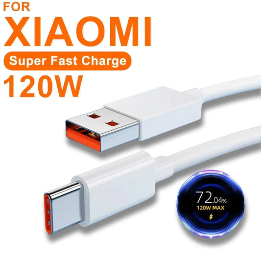 Super Fast USB-C charging cable (120W, 6A)