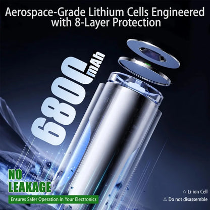 1.5v AAA 6800mAh Li-ion Batterie