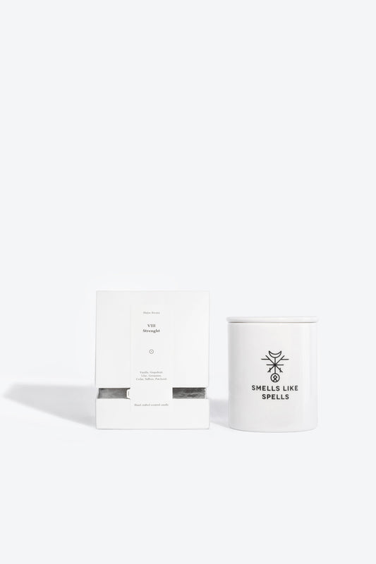 Soy wax scented candle STRENGTH Smells Like Spells TAROT MAJOR ARCANA