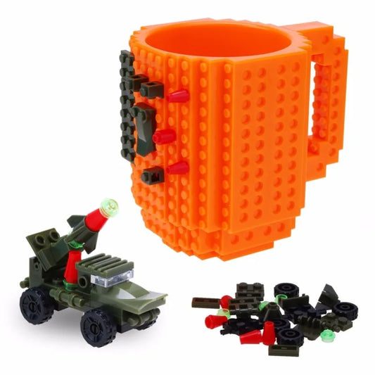 Bausteinbecher im Lego-Stil