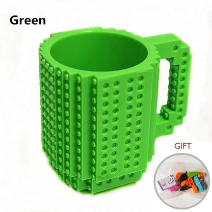 Lego-style building block mug