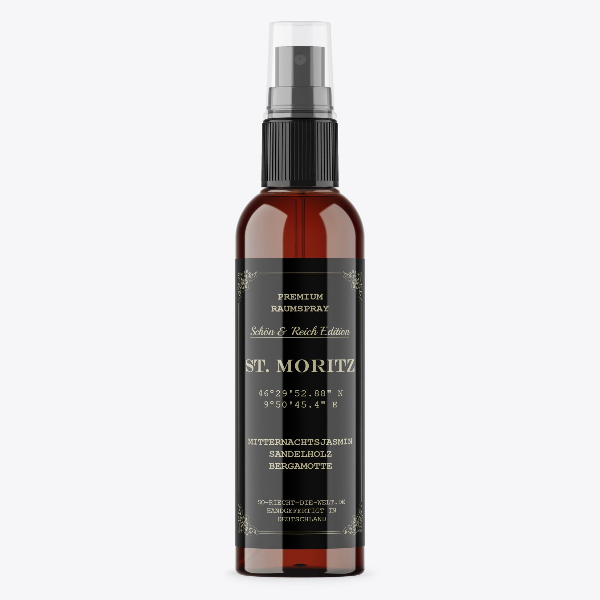 St. Moritz Raumspray  - Schön & Reich Edition - Mitternachtsjasmin  | Sandelholz | Bergamotte-0