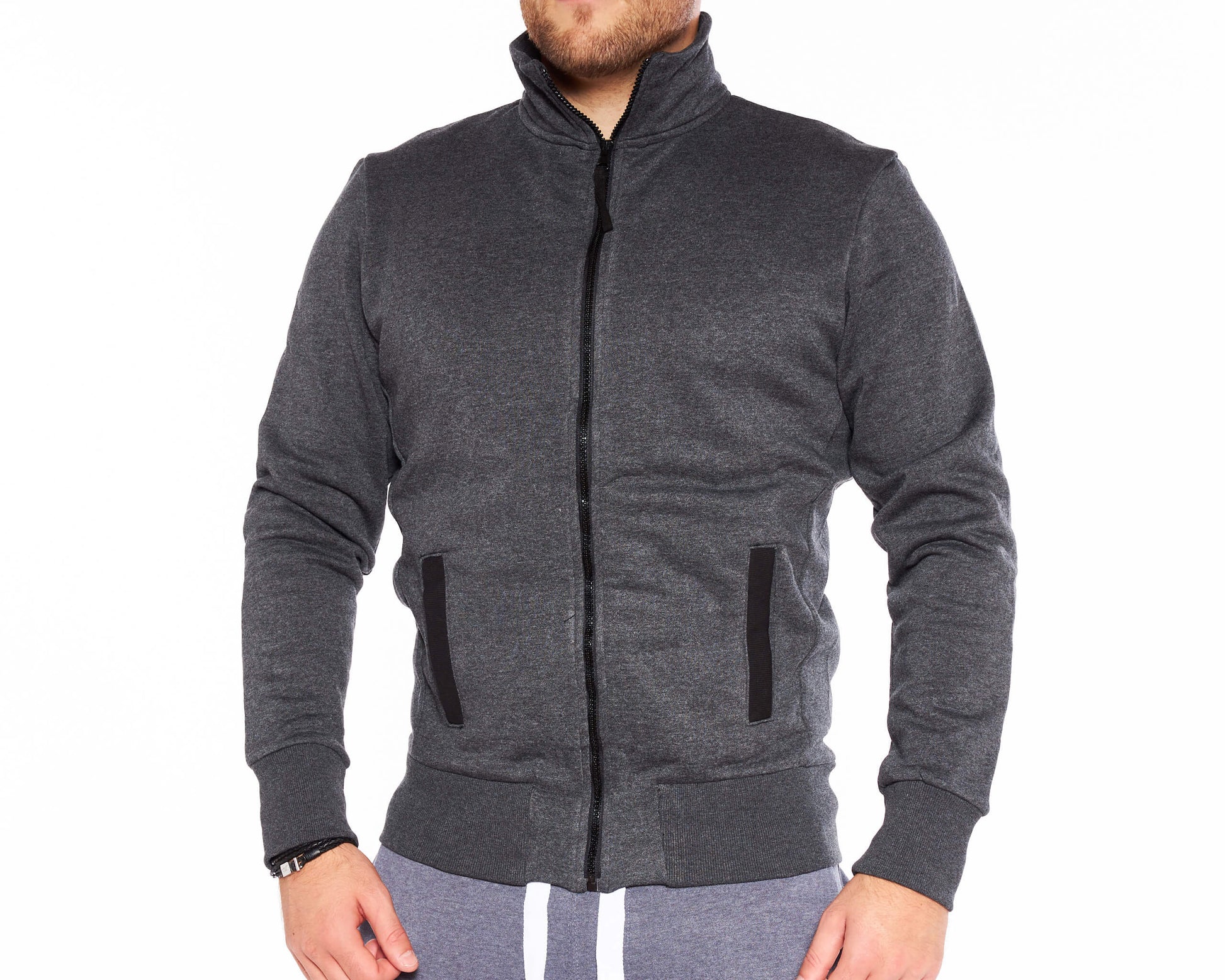 Styleko Herren Sweatshirt Cotton Strickpullover-0
