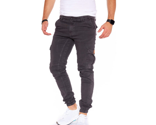STYLEKO Cargohose Gürtelschlaufen-0