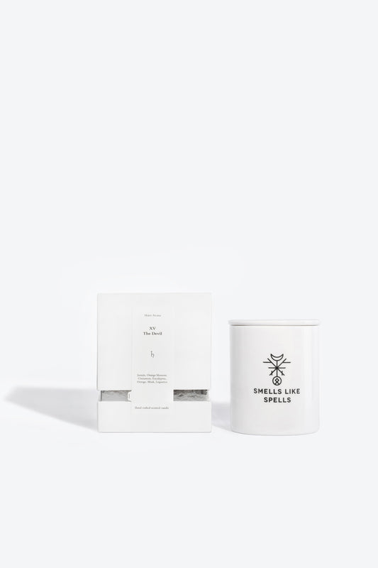 Soy wax scented candle THE DEVIL Smells Like Spells TAROT MAJOR ARCANA