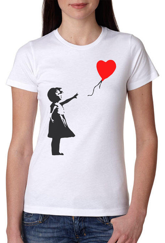 Bambina Banksy 3500 Lady T-Shirt Donna 100% Cotone Pettinato JK-0