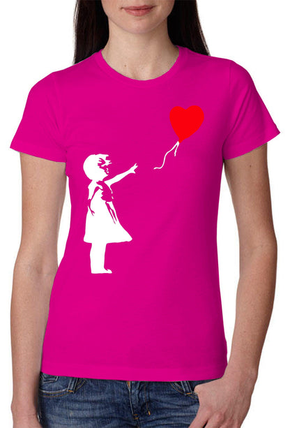 Bambina Banksy 3500 Lady T-Shirt Donna 100% Cotone Pettinato JK-2