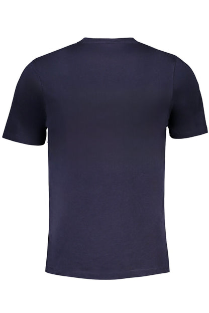 GIAN MARCO VENTURI MEN'S SHORT SLEEVED T-SHIRT BLUE-1